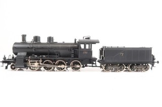 Locomotora de vapor Fulgurex 2041 H0 con Tender C 4/5 #2702 del modelo de latón SBB sin embalaje original