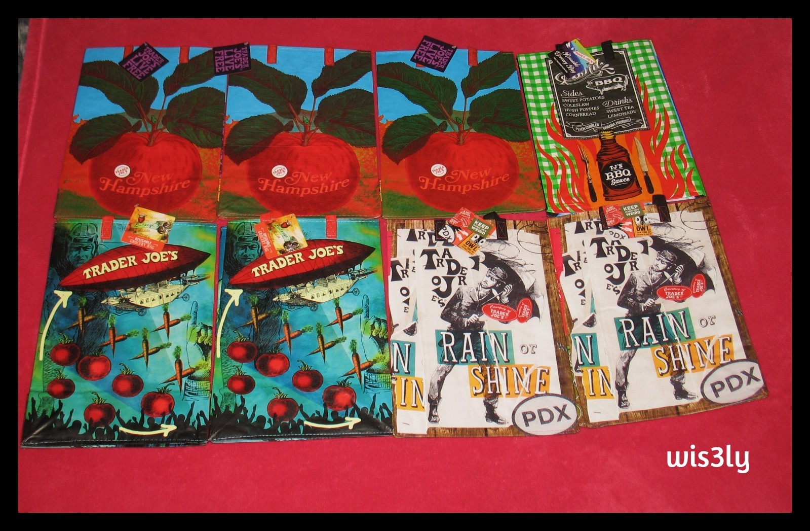 Trader Joe's UPick 5 (12 Choices) NWT Reusable Shopping Grocery Gift Tote Bags