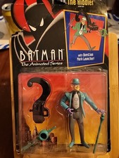 Vintage Kenner Batman The Animated Series The Riddler Action Figure Damage Box