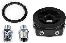 Universal Aluminum Oil Filter Sandwich Plate Adapter M20 x 1.5 3/4-16 Gauge Port