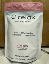 U Relax Calming tonic- 15 Packets MIXED BERRY flavor relax calming drink NEW