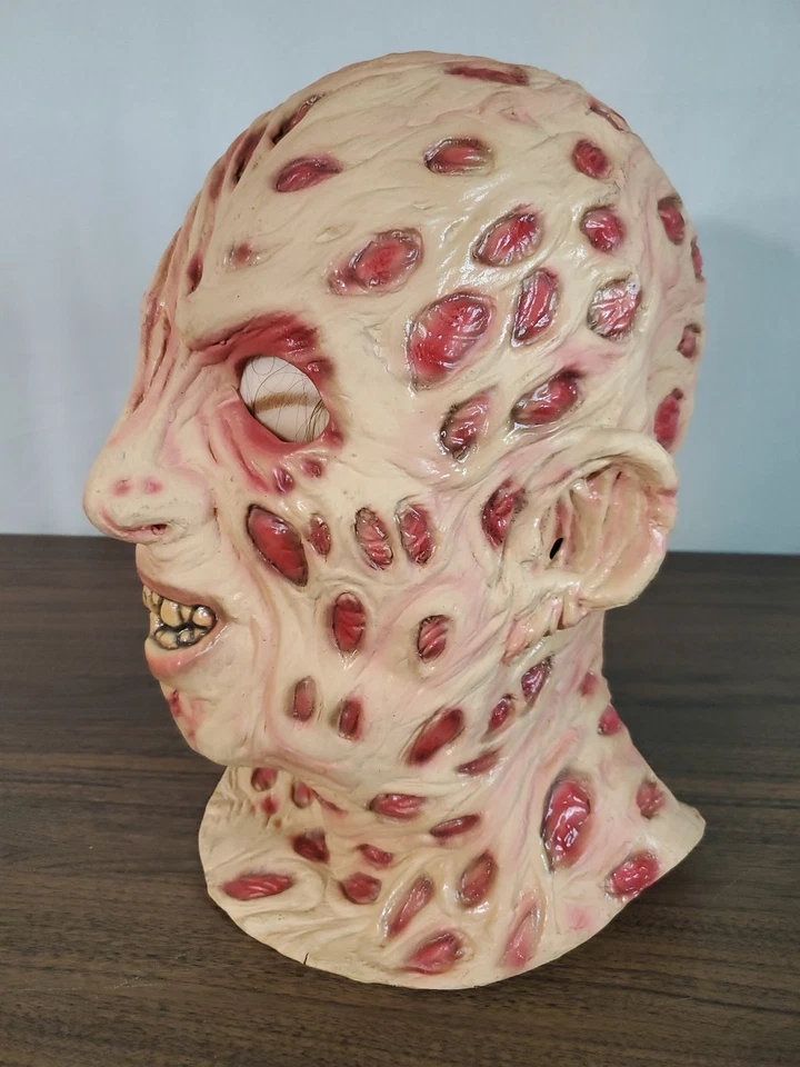 Vintage 2004 Full Freddy Krueger Mask Costume Accessory Nightmare On Elm Street - Image 2 of 4