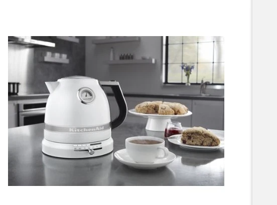 KitchenAid 1.5 L Pro Line Series Electric Kettle, Frosted Pearl White