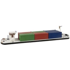 Faller 131013 H0 Schiff Modell Flussfrachter mit Containern