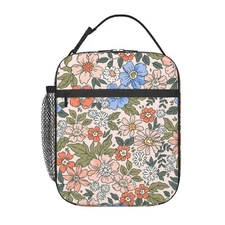 Insulated Lunch Box for Women Kids Floral Lunch Box for WorkPicnicSchoolTrave...