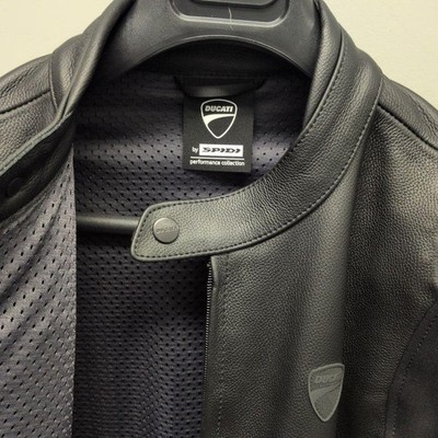 DUCATI Black Rider C2 Leather Jacket Size 52 XL New Condition | eBay