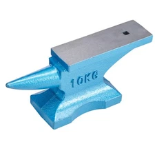 10kg 22lb Blacksmith Anvil Cast-IronHeat Treated Long Round Horn