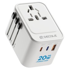 Universal Travel Adapter, International Travel Plug Adapter with 2 USBCPD 20W...