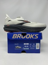 Men's Brooks Ghost 18, Coconut/Pearl/Tigerlily, 10.5 2E Wide US