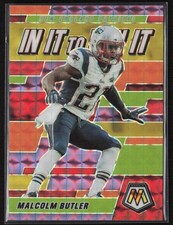 Malcolm Butler 2021 Panini Mosaic In It to Win It Purple /49 #WIN7 Patriots