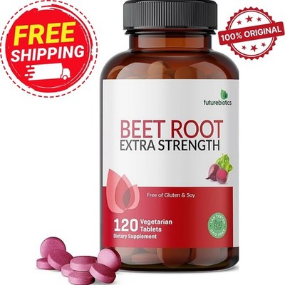 Futurebiotics Beet Root Extra Strength 2000mg, 120 Vegetarian Tablets Non-GMO