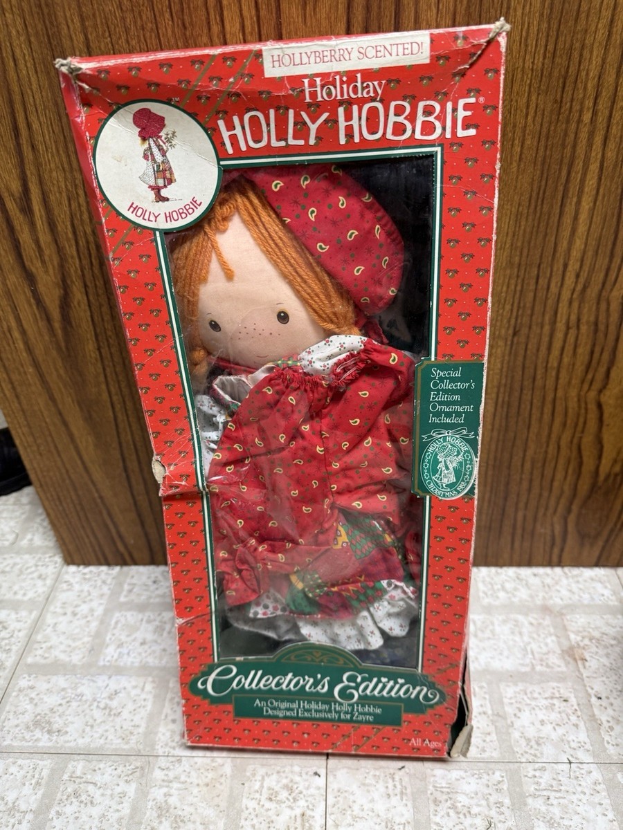 ホリーホビー ★ Holly Hobbie 人形 Vintage 1988 Holiday Holly Hobbie Collectors Edition Doll W