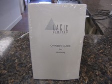 Vintage LaCIE Limited Owner's Guide for Silverlining - New Sealed