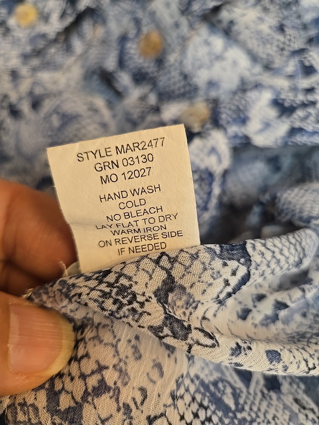 Fig And Flower Button Down Mixed Printed Shirt Si… - image 8