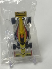 AFX HO Mega G F1 Race Slot Car Formula One Racing "Flow" - Gray  Yellow SEALED