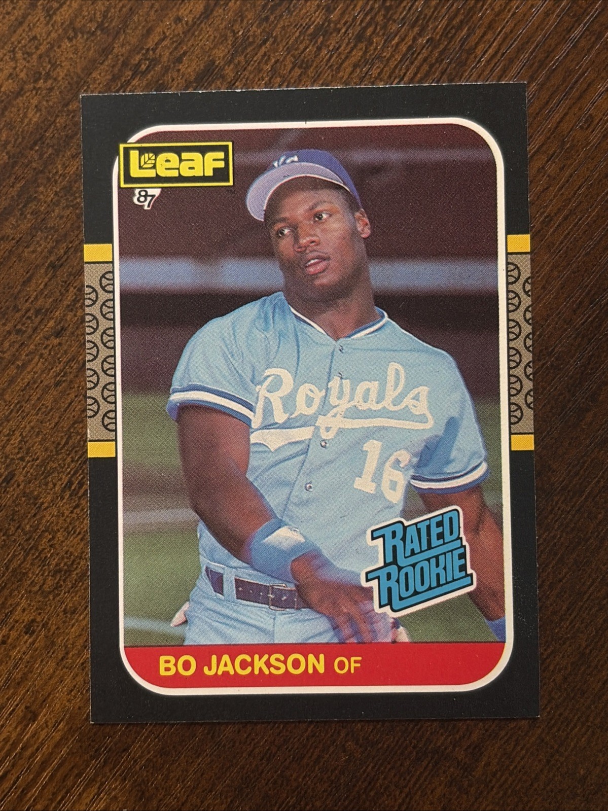 1987 Leaf Canadian Rated Rookie Bo Jackson #35 RC Royals