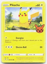 Trick or Trade BOOster Pikachu 049/203 NM Pokemon Promo Tcg Card