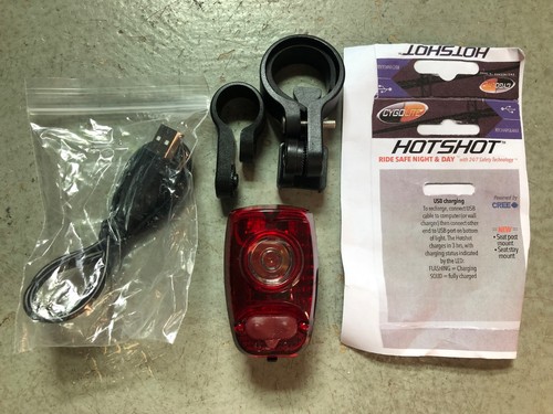 Cygolite Hotshot Micro 30 USB Rechargeable Tail Light (Red