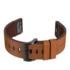 22mm Leather Wristband Watch Strap Band For Garmin Fenix 5 Fenix 6 Pro 935 945