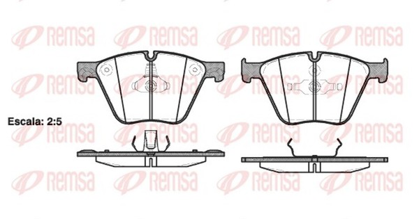 Remsa Bremsbelagsatz Scheibenbremse 1419.00 FüR F03 X6 BMW F02 F01 F04 7Er 5Er-image