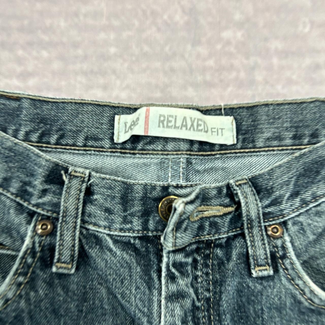 Lee Shorts Relaxed Fit Cut Off Denim Shorts Men's 32 thumbnail 3