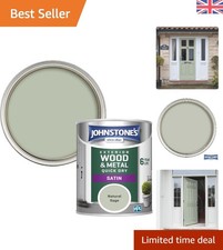 Natural Sage Exterior Paint - Quick Dry Satin Finish for Wood & Metal 750ml