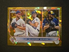 2022 Topps Chrome STRIKEOUT LEADERS 127 Sapphire Edition Gold #/50