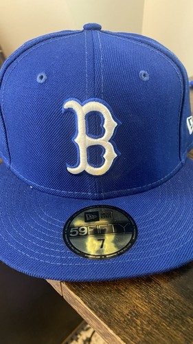 New Era 59 Fifty- Boston Red Sox - Fitted Sz 7 - Royal Blue / Wht - Cap