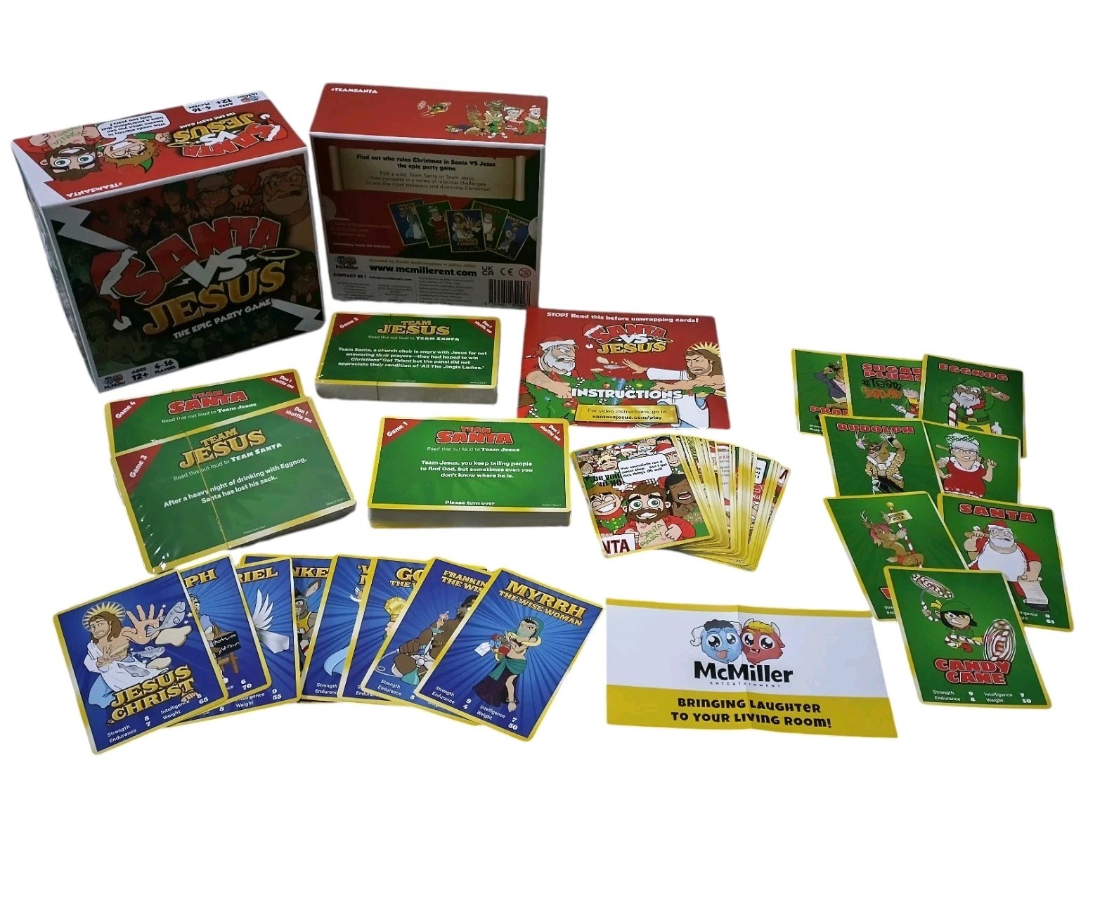 Komo Games LTD Santa VS Jesus Christmas Party Card Game - Game Nights -