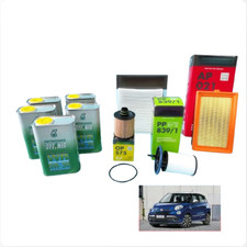 KIT TAGLIANDO FIAT 500L 1.6 MJT MULTIJET 105 120 CV 5L 5W30 SELENIA + 4 FILTRI