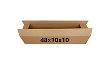 48" x 10" x 10" CARDBOARD BOX - 200 lb - SINGLE BOX - LONG