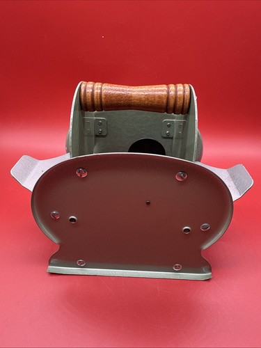 Vintage Nestor Johnson Card Shuffler 1950s Green Metal wood USA Hand Crank - Picture 5 of 18