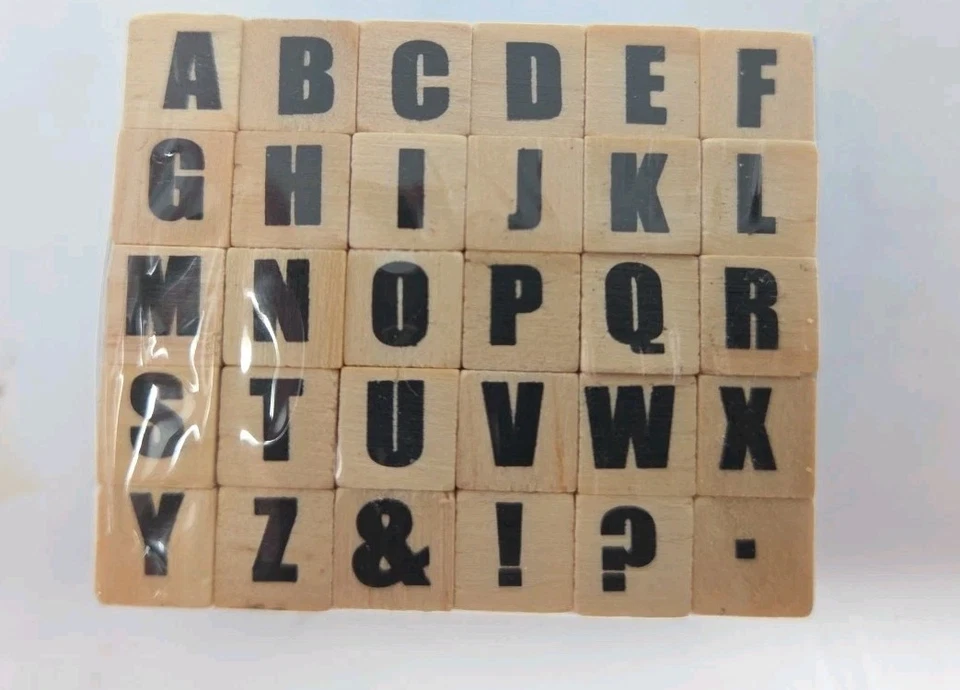 Studio G 2 упаковки 30 шт. мини верхний регистр алфавит набор марок засечки и San засечки - Изображение 2 из 4