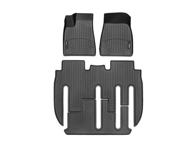 WeatherTech FloorLiner for 2019-2020 Tesla Model X - Full Set, Black
