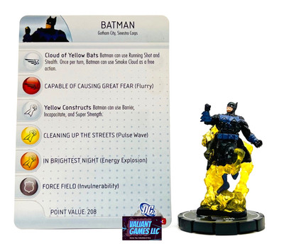 DC Heroclix Batman #100 w/ Card Arkham Asylum Set