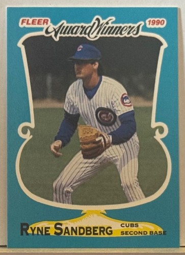 Ryne Sandberg 1990 Fleer Award Winners #31 M33