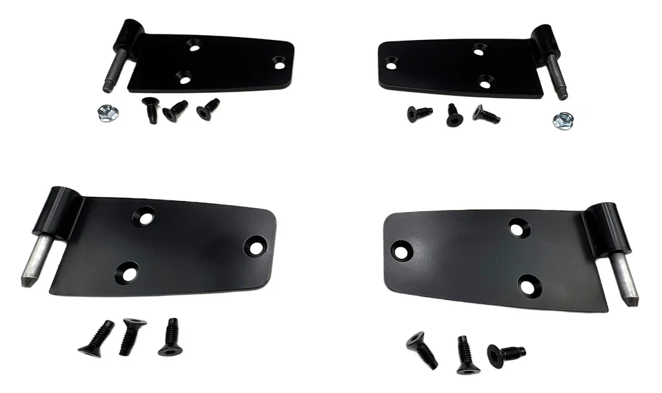 4 bisagras y herrajes de puerta rígidos completos EA para Jeep CJ y Wrangler YJ de 1976 a 1993 Foto 2 de 4