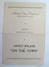 Program: On the Town - Atlantic City Playhouse - Leonard Bernstein