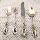Wallace Sterling Silver Rose Point Place Setting 107.72 Grams 4 Pieces