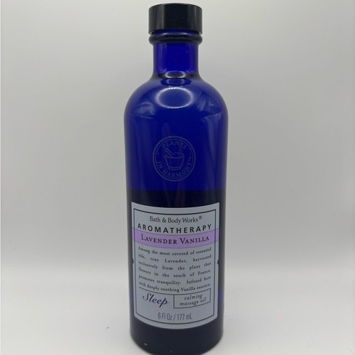 Bath & Body Works Aromatherapy Lavender Vanilla Massage Oil 6oz RARE HTF