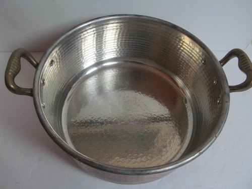 Olla y tapa italiana hecha a mano de cobre y latón Cu Artigiana gama Michael champiñón - Imagen 5 de 13