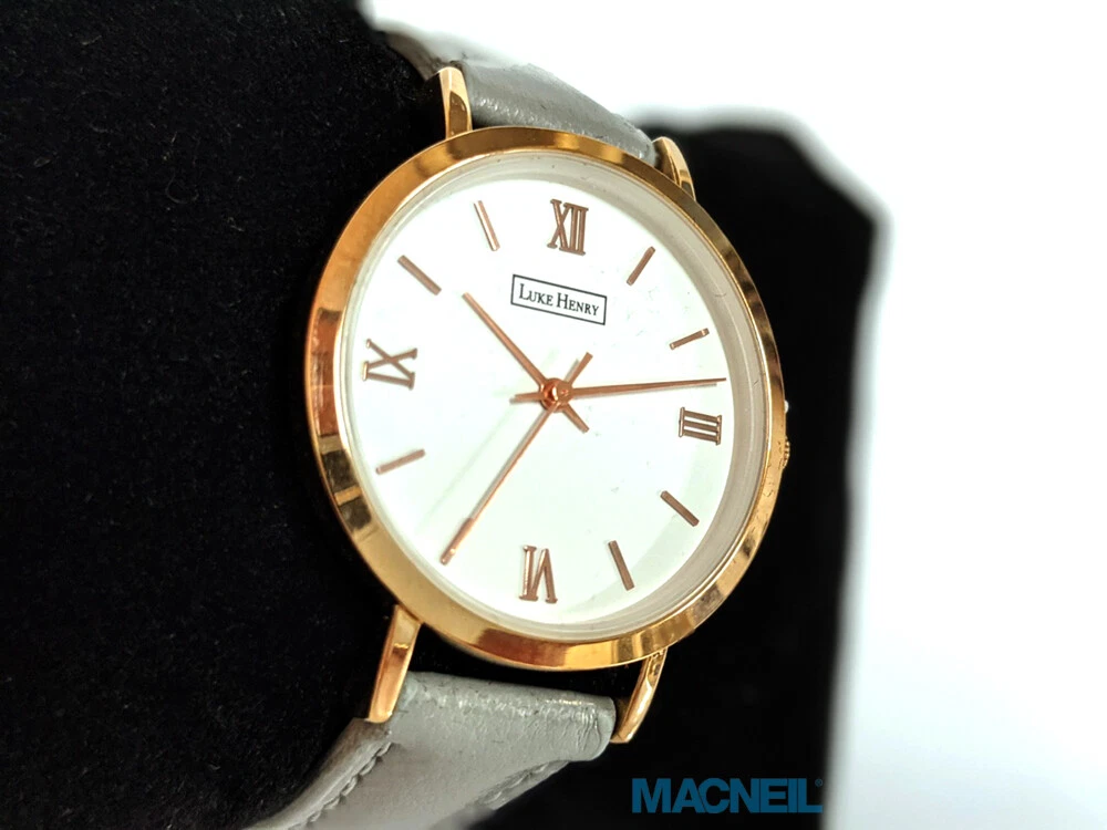 Luke Henry LH2506 Broadway 32mm Ladies Watch Grey Rose Gold eBay