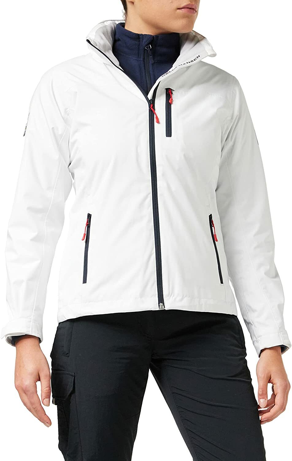 Helly Hansen Women's Crew Hooded Midlayer Jacket White