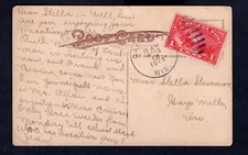 Postcard, parcel post Scott #Q1, GAYS MILLS, WI, 1913