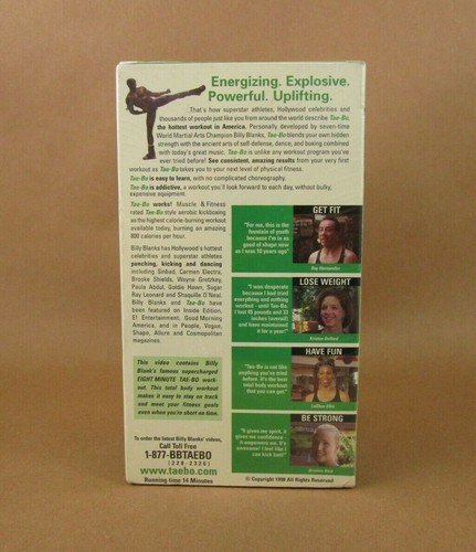 Billy Blanks Tae Bo VHS Instructional Workout Videos For Men & Women Set of 4  - Picture 3 of 6