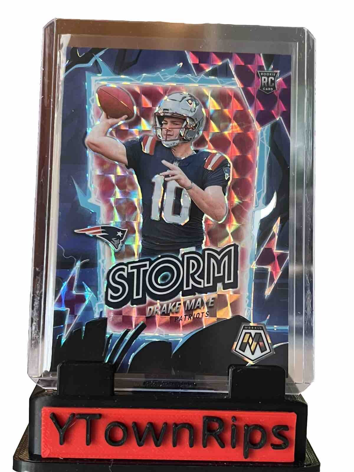 2024 Panini Mosaic Drake Maye Storm Purple Mosaic RC 40/49