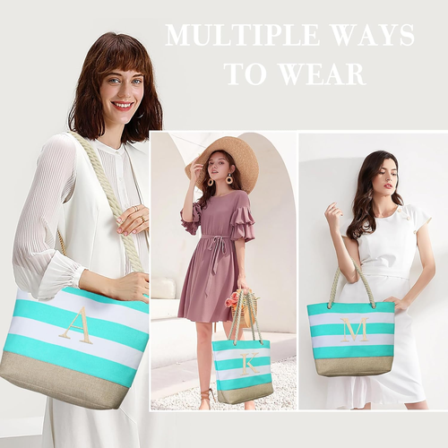 Personalized Beach Tote & Makeup Bag - Perfect Christmas Gifts for Women - Picture 8 of 13