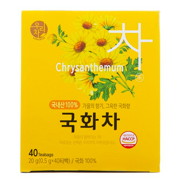 Té coreano de crisantemo Songwon 40 bolsas/promueve la relajación