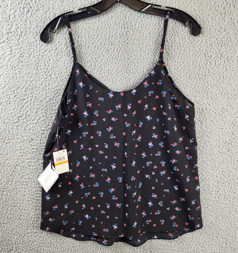 1.State Mari Chiffon Trim V Neck Camisole Top Women's S Multicolor Sleeveless~ - Picture 12 of 15