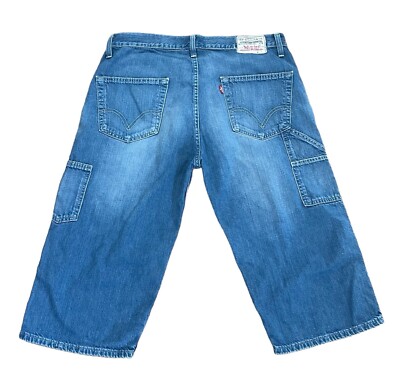 Levi s Long Carpenter Workwear Y2K Jeans Jorts Shorts Denim Gr. 36'' Taille